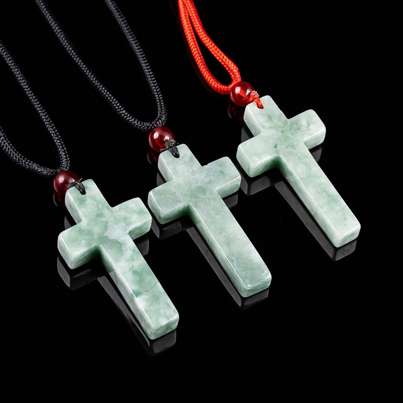 Necklaces - Collar con colgante de cruz de