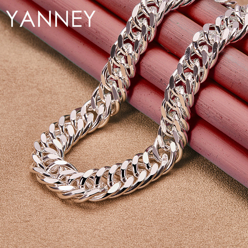 Cuban Link Chain 12Mm - Collar de cadena de serpiente de