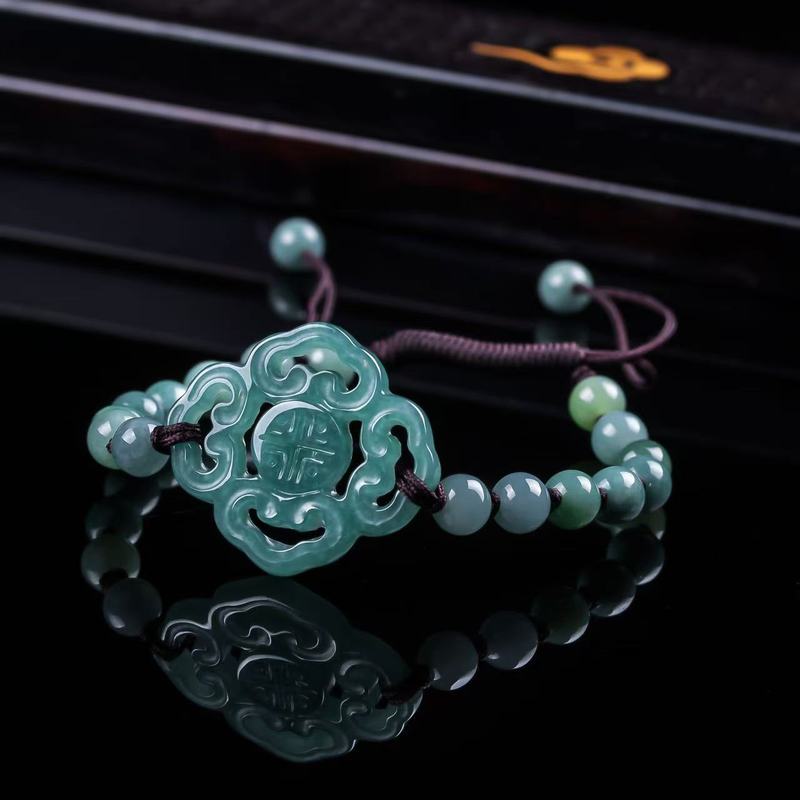 Bracelets - Pulsera de Jadeíta Natural Grado A,