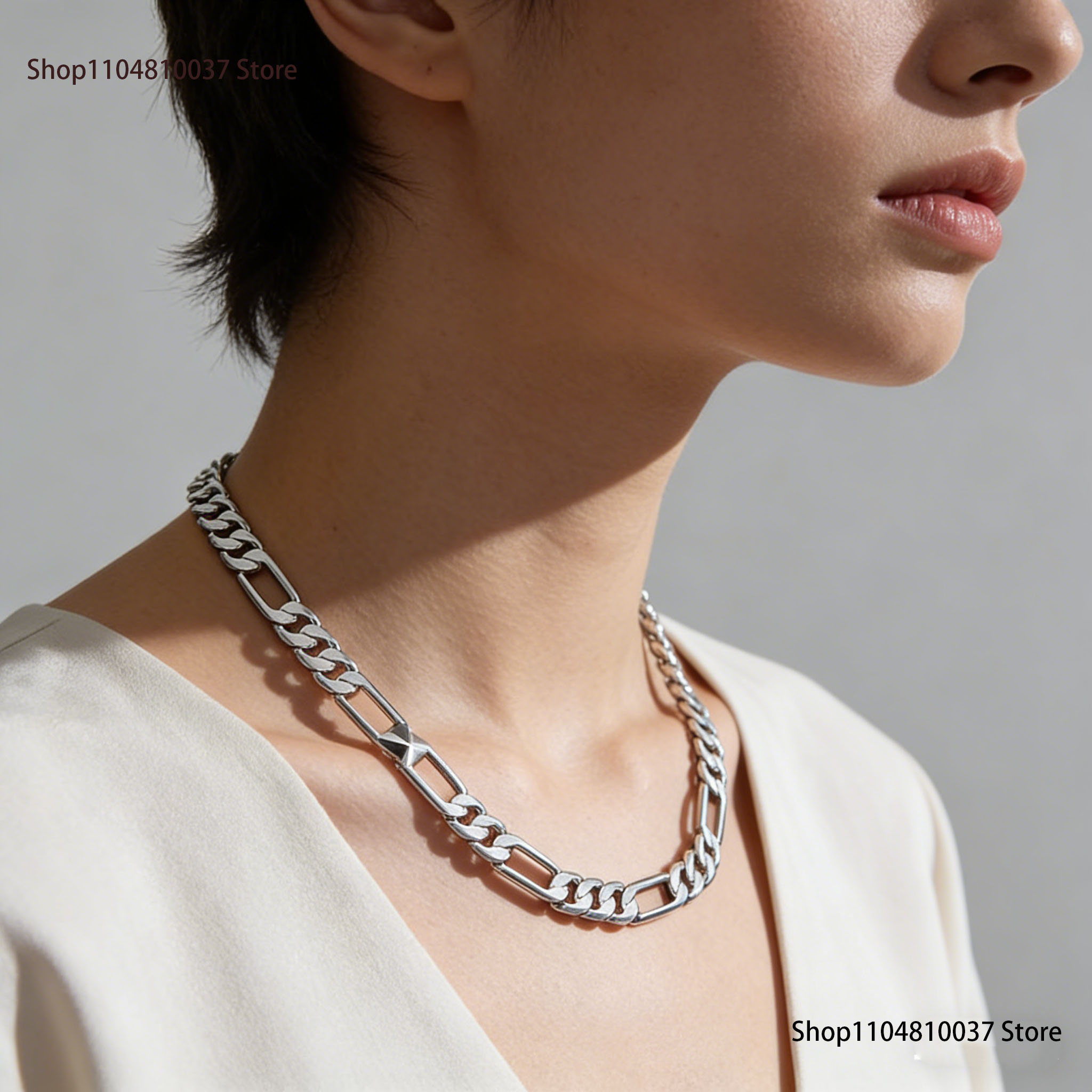 925 Sterling Silver Chain Necklace Men - Collar de Plata de Ley 925