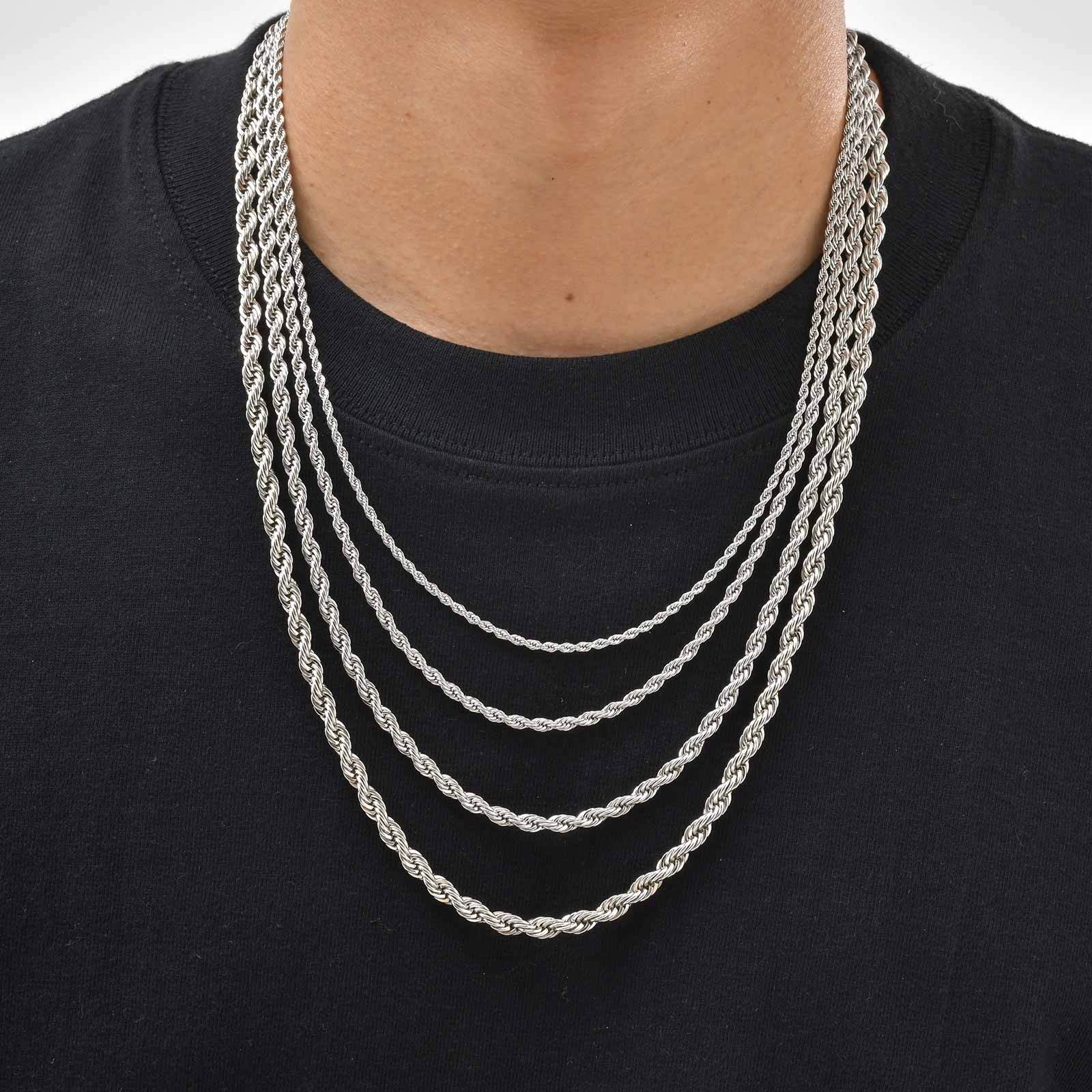 Cuban Link Chain 12Mm - Collar largo de cuerdas para hombres