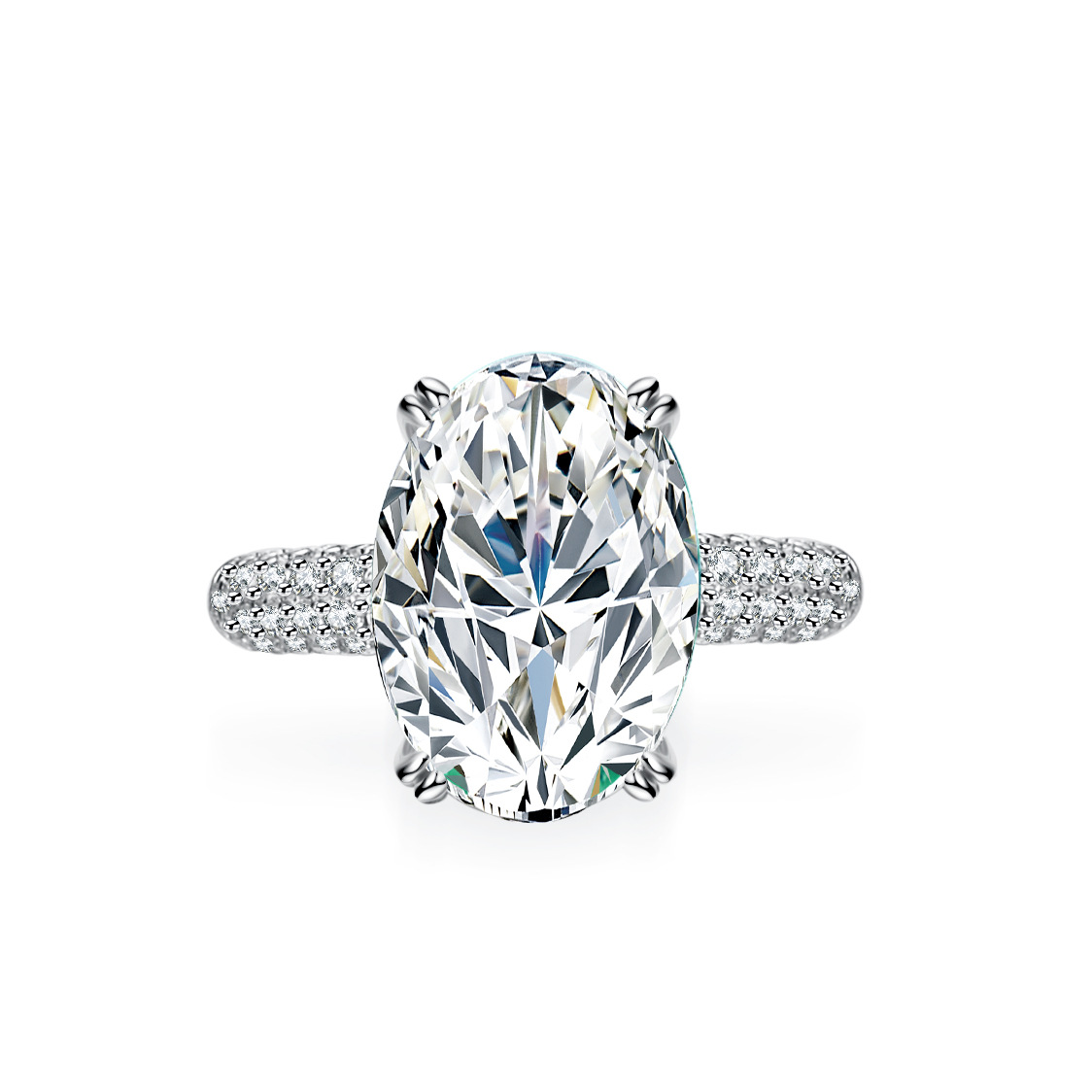 Anillo de moissanita con incru - Moissanite Engagement Ring 1 Carat reseña y precio