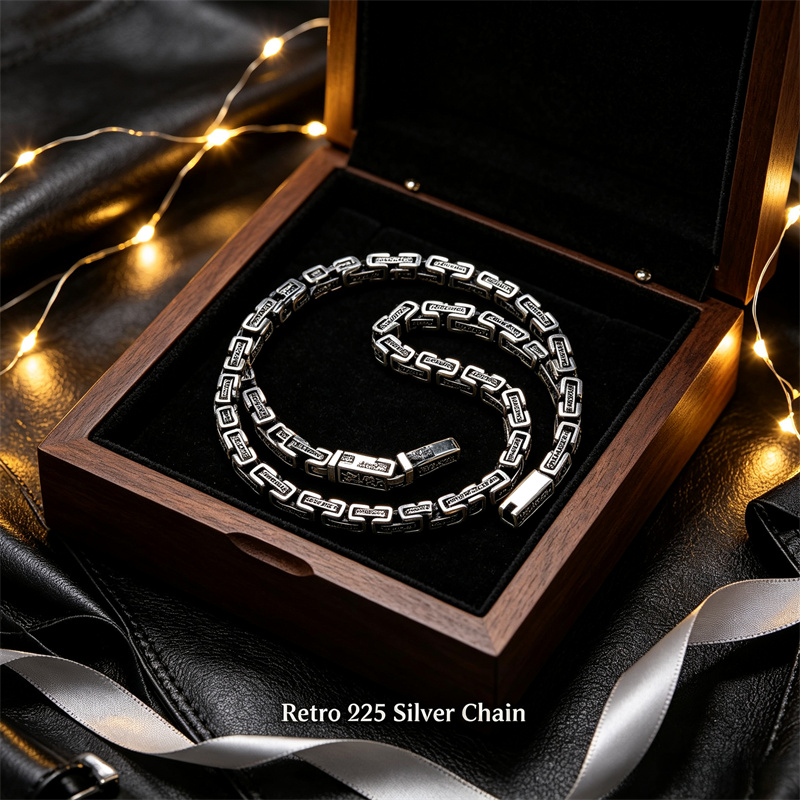 OUYADI Collar de Plata de Ley  - 925 Sterling Silver Chain Necklace Men reseña y precio
