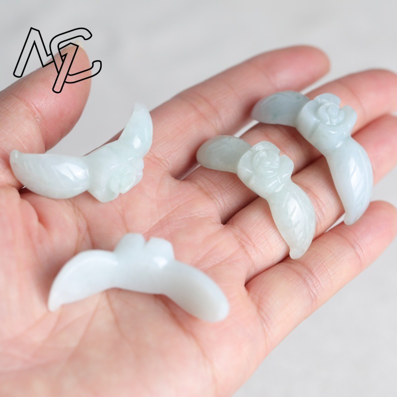 2 piezas de jadeíta blanca nat - Earrings reseña y precio