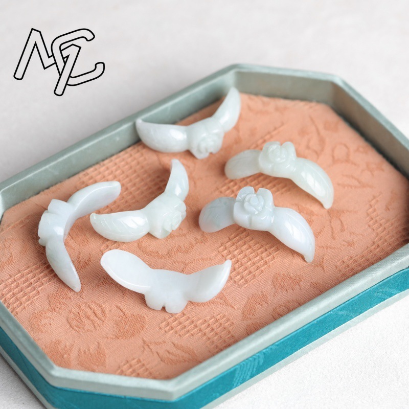 2 piezas de jadeíta blanca nat - Earrings reseña y precio