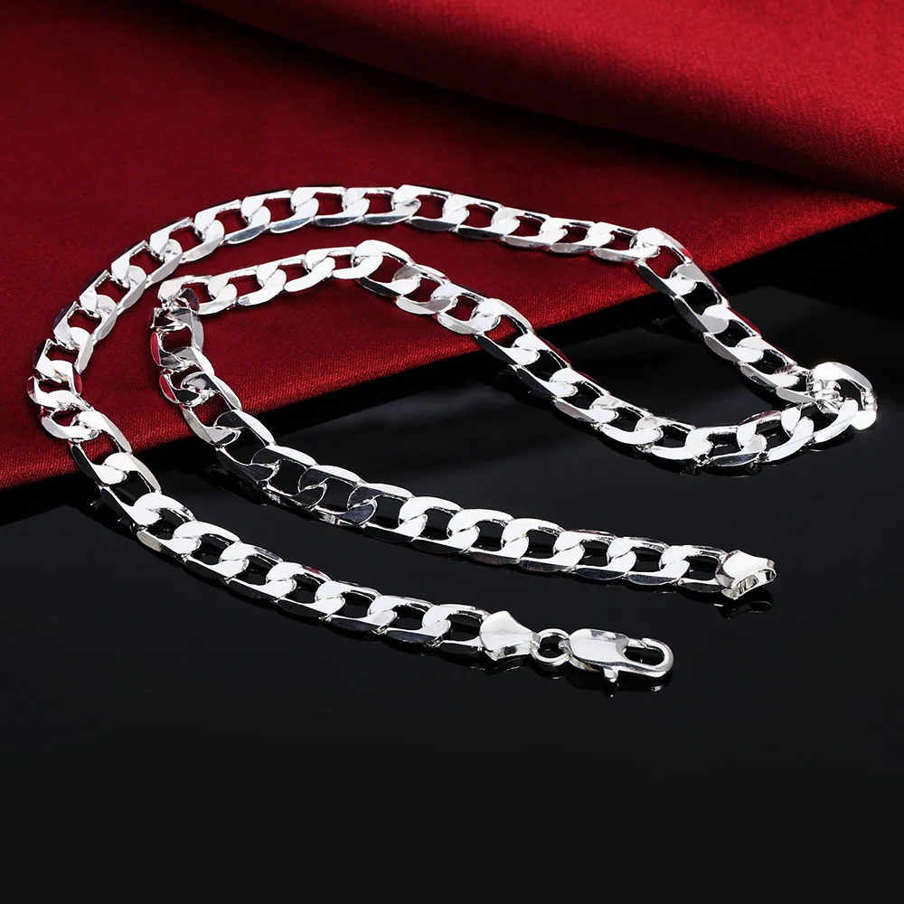 Collar de plata de ley 925 par - 925 Sterling Silver Chain Necklace Men reseña y precio