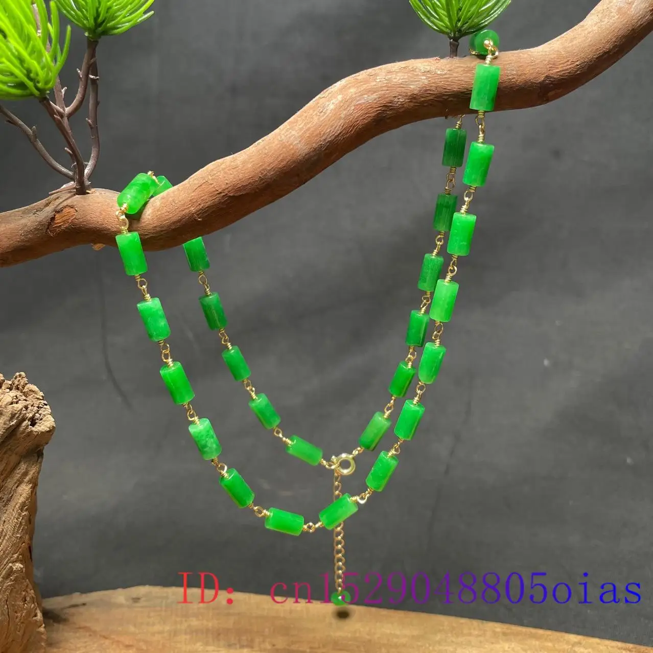 Collar de cuentas de Jade VERD - Necklaces reseña y precio