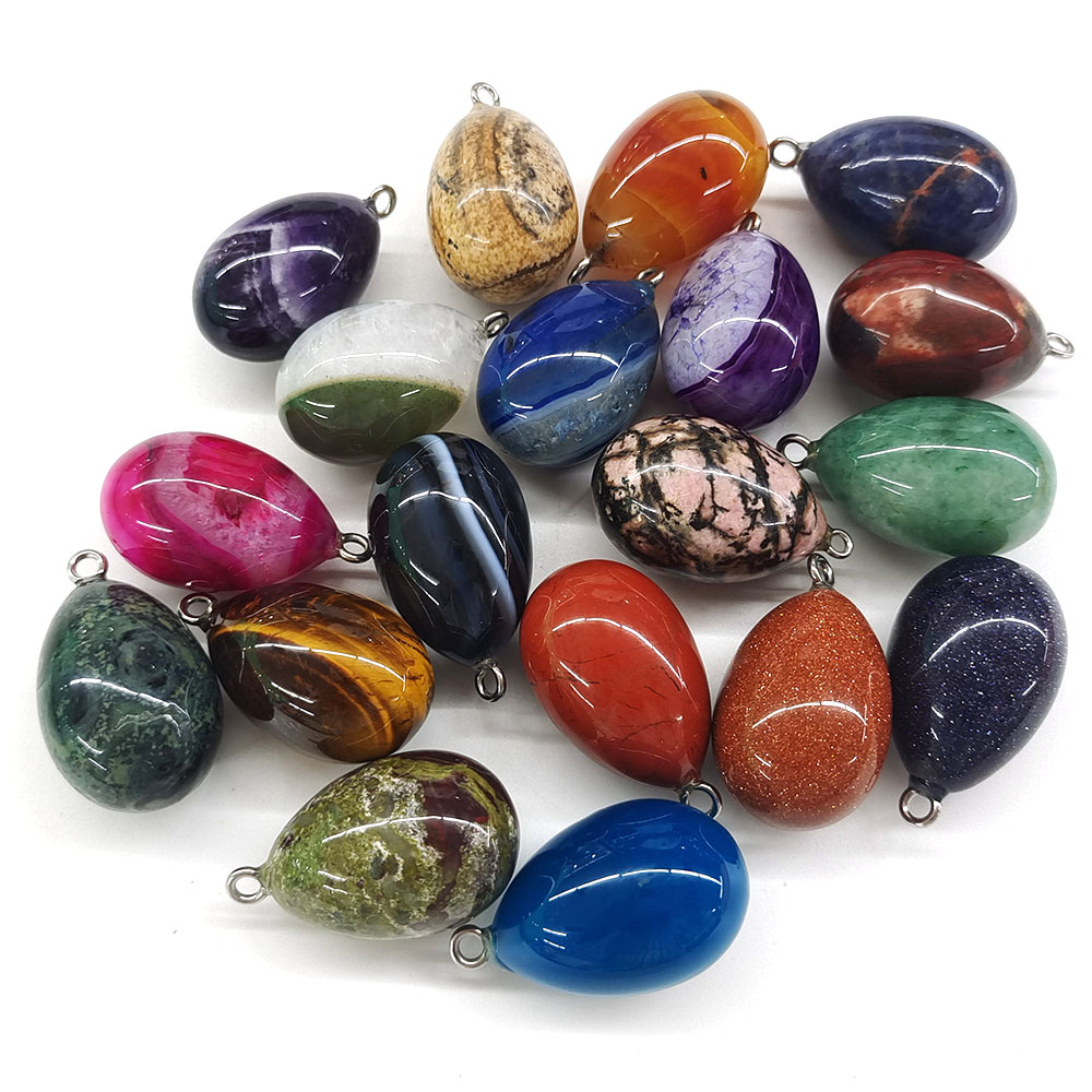 Colgante de piedra natural con - Crystal Pendant Necklace Natural Stone reseña y precio
