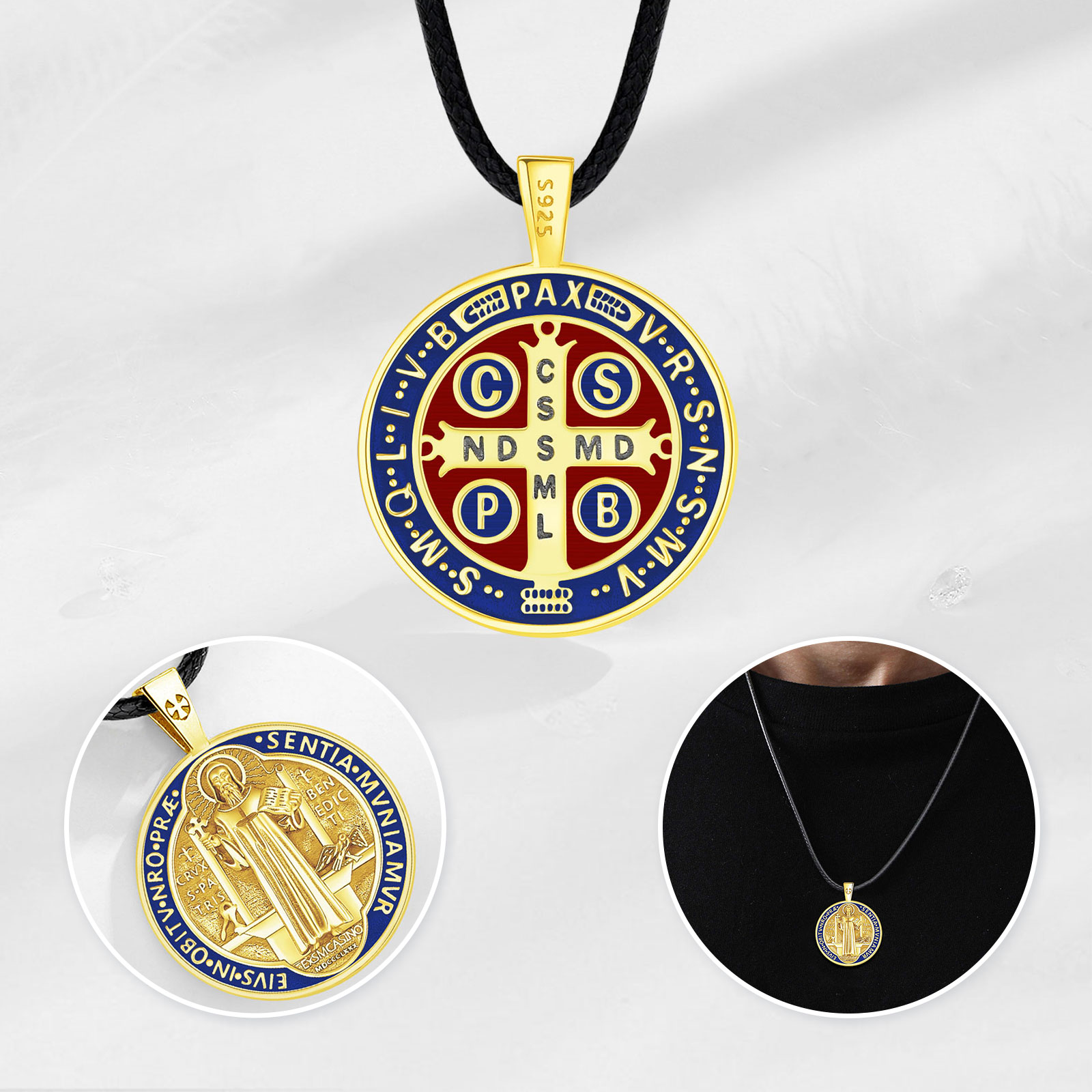 Eudora-collar de plata de ley  - Cross Pendant Necklace Gold reseña y precio