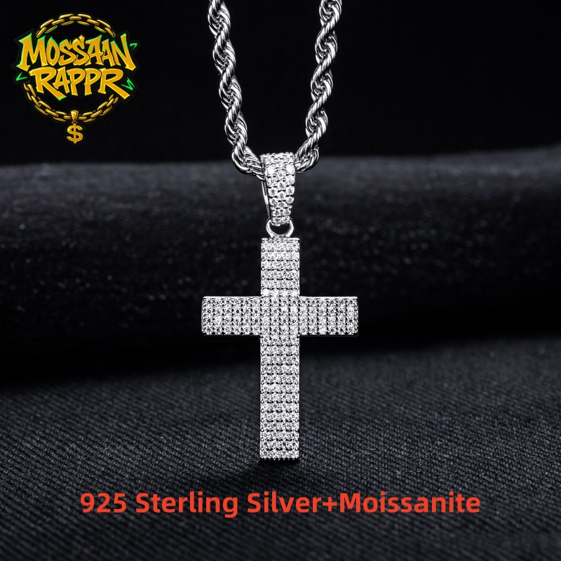 MossanRappr-Colgante de cruz o - 925 Sterling Silver Chain Necklace Men reseña y precio