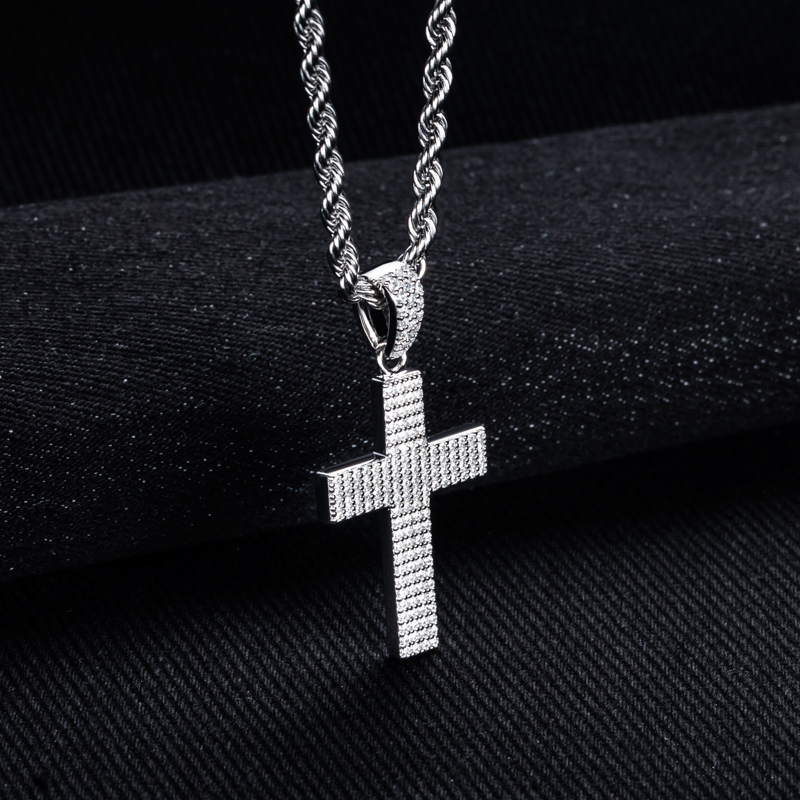 MossanRappr-Colgante de cruz o - 925 Sterling Silver Chain Necklace Men reseña y precio