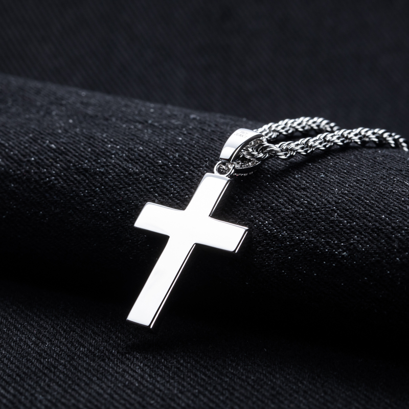 MossanRappr-Colgante de cruz o - 925 Sterling Silver Chain Necklace Men reseña y precio