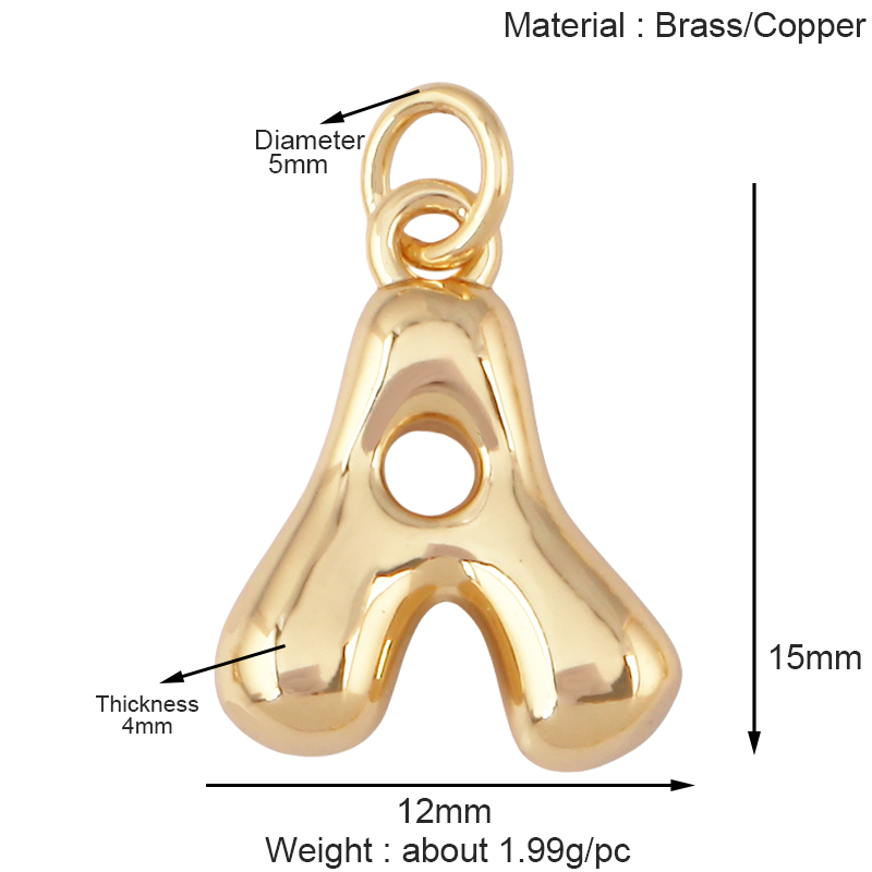 Lote de 3 colgantes de latón c - Initial Letter Necklace 18K Gold reseña y precio