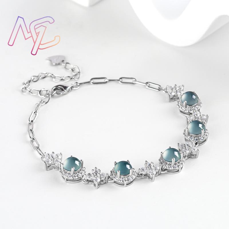 Pulsera de jadeíta azul de Mya - Bracelets reseña y precio