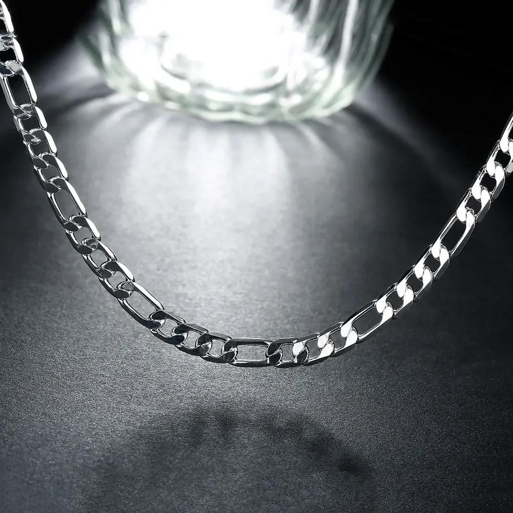 Collar de plata de ley 925 de  - 925 Sterling Silver Chain Necklace Men reseña y precio