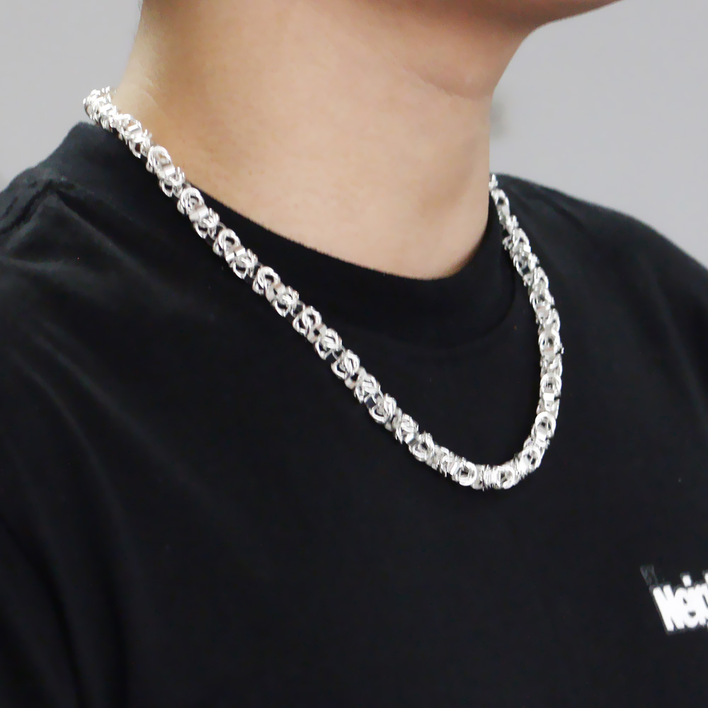 Collar de Cadena de Eslabones  - 925 Sterling Silver Chain Necklace Men reseña y precio