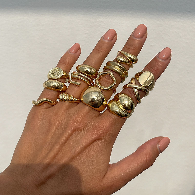 Anillos de Metal Vintage de mo - Vintage Punk Knuckle Rings Set reseña y precio