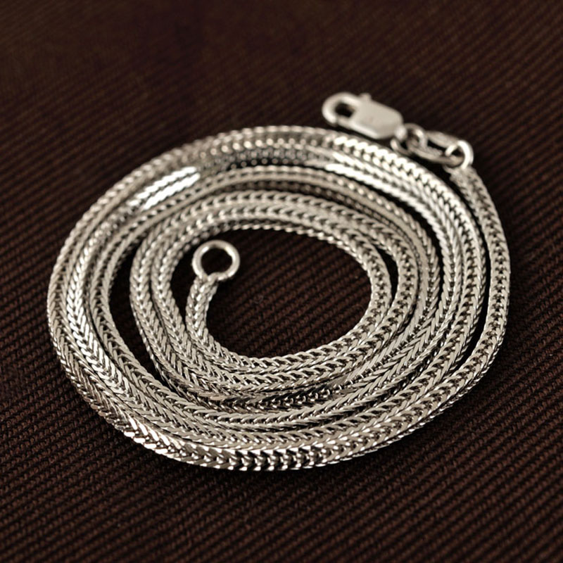Collar de cadena Chopin de Pla - 925 Sterling Silver Chain Necklace Men reseña y precio