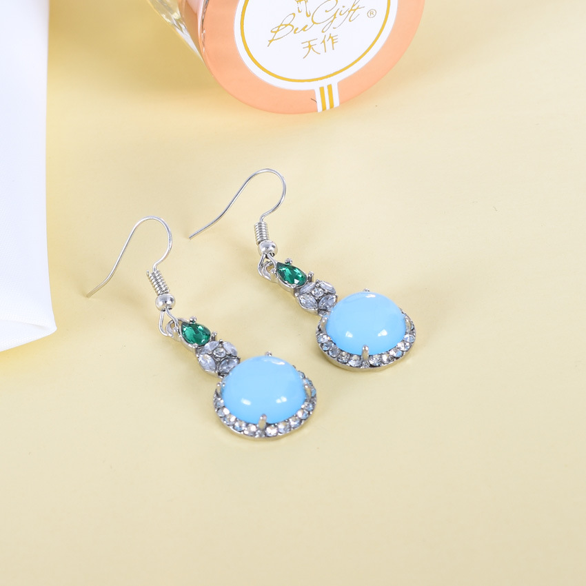 Pendientes de Jade Natural azu - Earrings reseña y precio