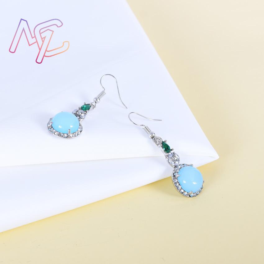 Pendientes de Jade Natural azu - Earrings reseña y precio