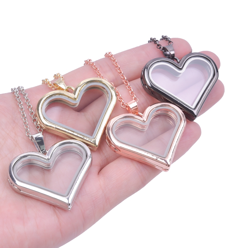 1 unidad Y2K chica dulce amor  - Heart Locket Necklace Photo reseña y precio