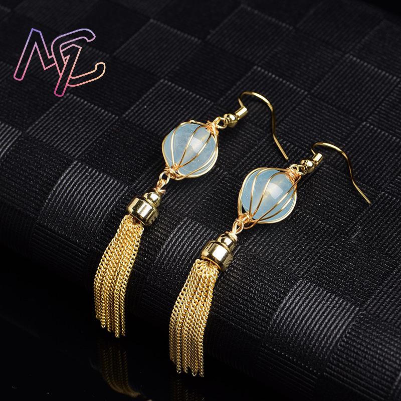 Pendientes de cuentas de Jade  - Earrings reseña y precio