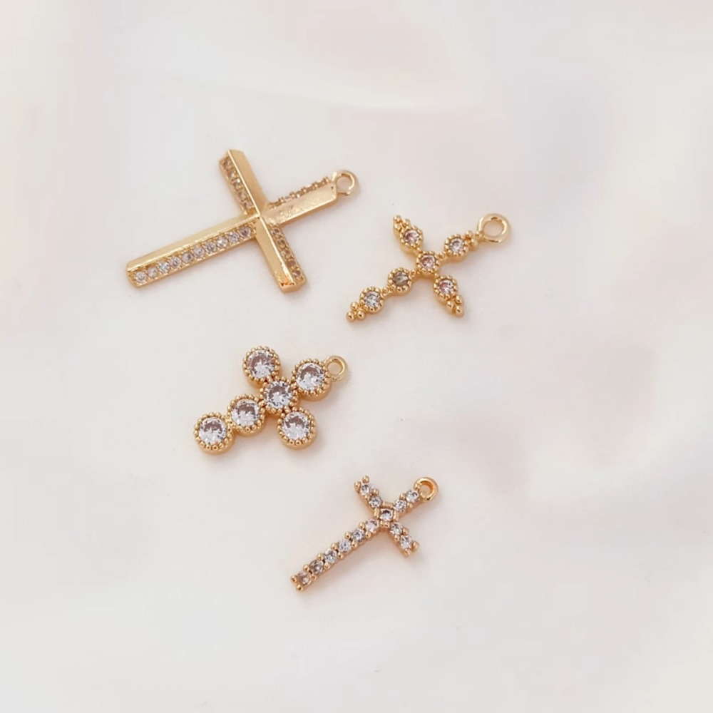Pulsera con colgante de cruz d - Cross Pendant Necklace Gold reseña y precio
