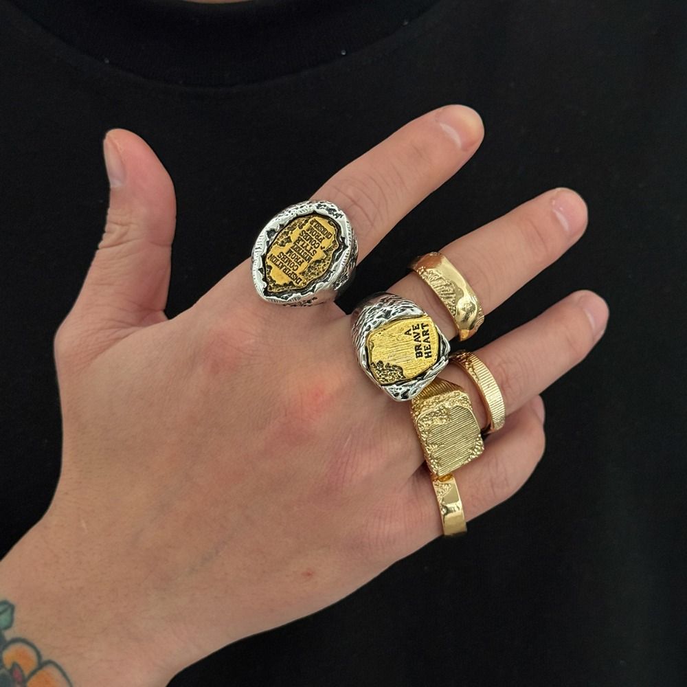 Juego de 6 anillos de dedo, di - Vintage Punk Knuckle Rings Set reseña y precio