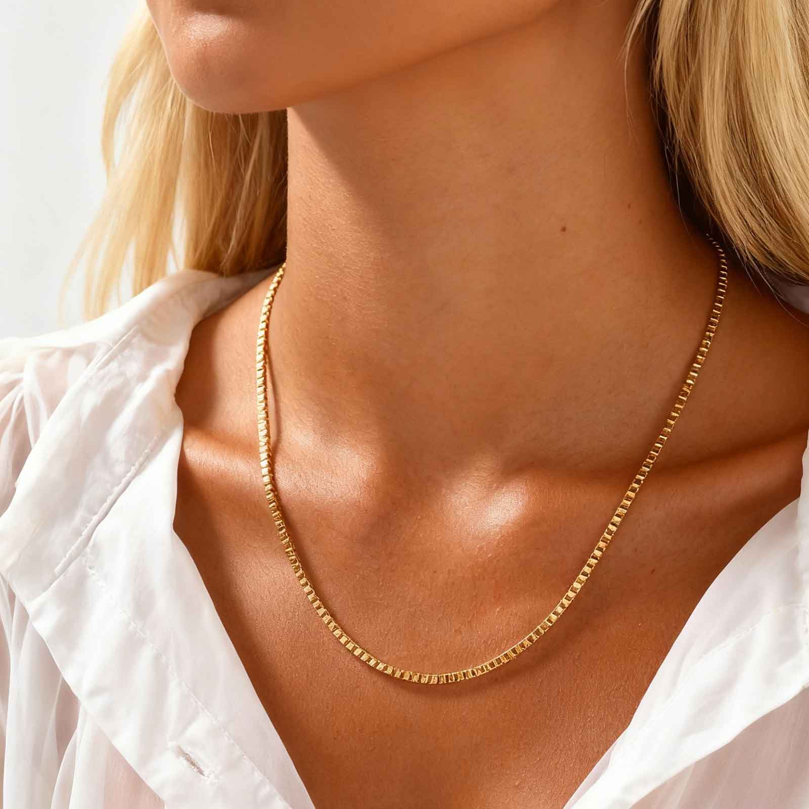 Collar de Cadena Delgada de 1/ - Cuban Link Chain 12Mm reseña y precio