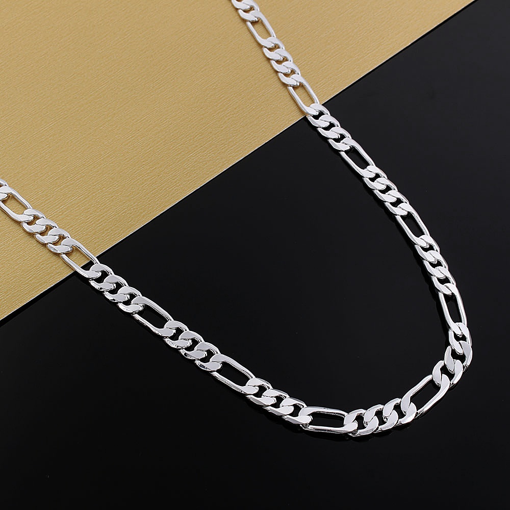 Collar de Plata de Ley 925 par - 925 Sterling Silver Chain Necklace Men reseña y precio